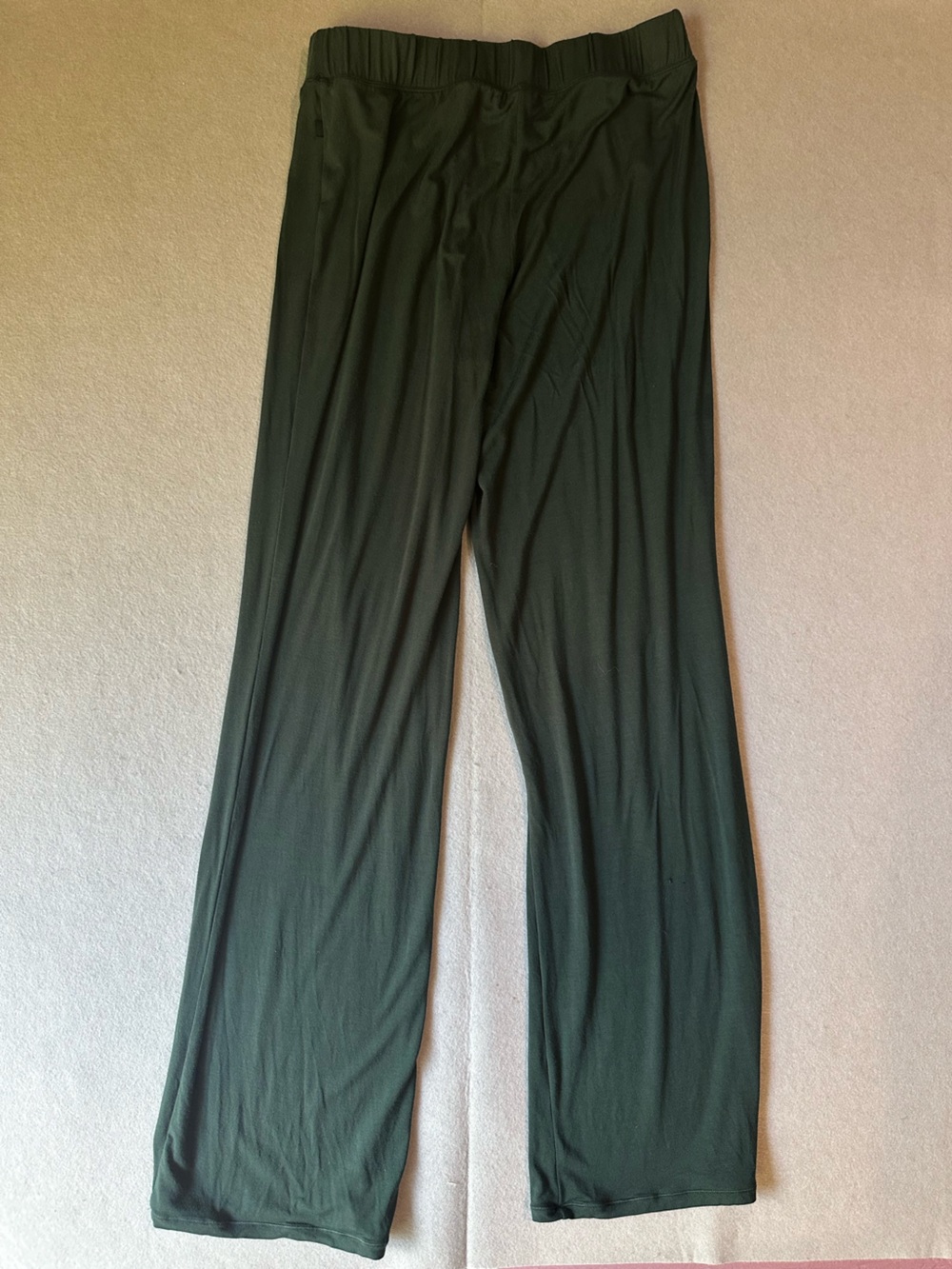 SKIMS Forest Green Wide-Leg Lounge Pants - Picture 4 of 6